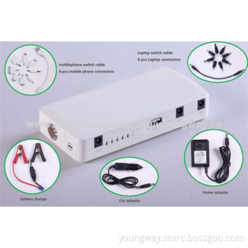 Multifunction Auto Emergency Jump Starter Power Bank, 12,000mAh Capacity